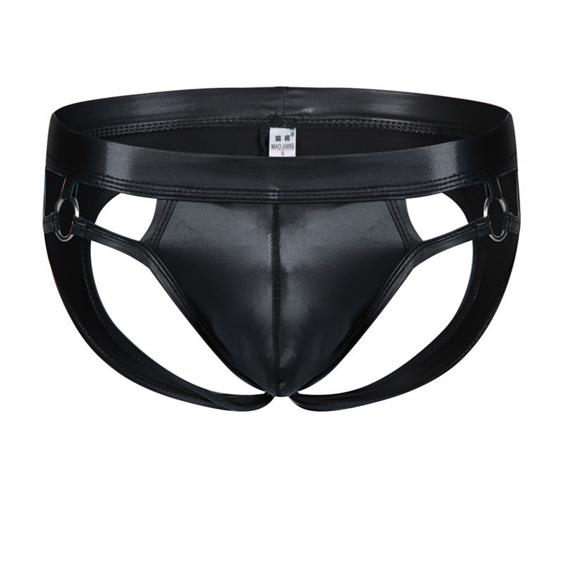 Custom Fashion Leather O Ring Men Sexy Gay G String Bikini Thong Underwear