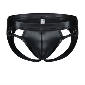 Custom Fashion Leather O Ring Men Sexy Gay G String Bikini Thong Underwear