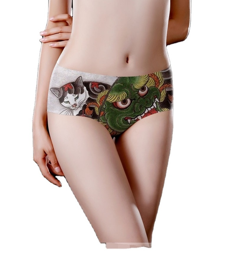 Hot Sale Girls Sexy Print Panty Sexi Seamless Cartoon Panties For Women