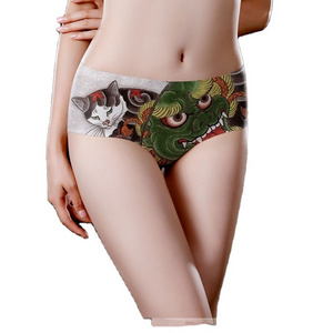 Hot Sale Girls Sexy Print Panty Sexi Seamless Cartoon Panties For Women