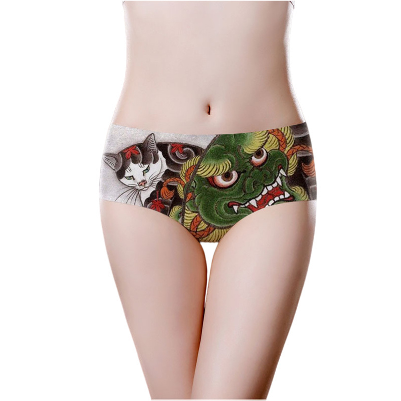 Hot Sale Girls Sexy Print Panty Sexi Seamless Cartoon Panties For Women