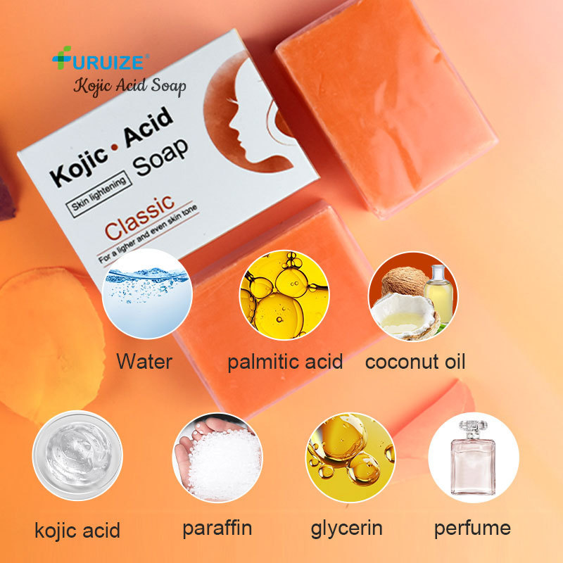 Furuize Wholesale Kojic Acid Soap Body Whitening Handmade Soap with Essential Oil and Kojic Acid