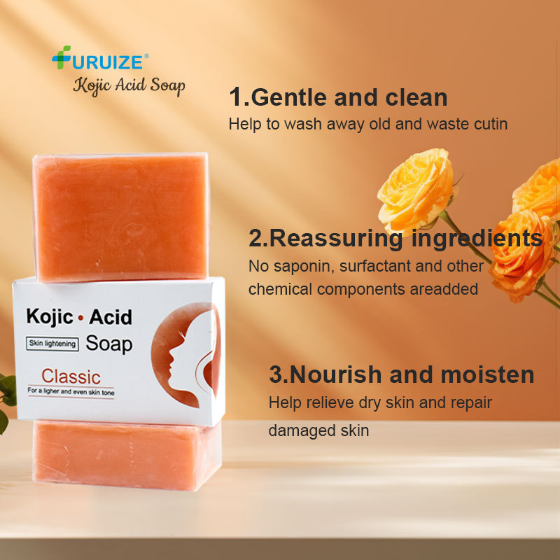 Furuize Wholesale Kojic Acid Soap Body Whitening Handmade Soap with Essential Oil and Kojic Acid