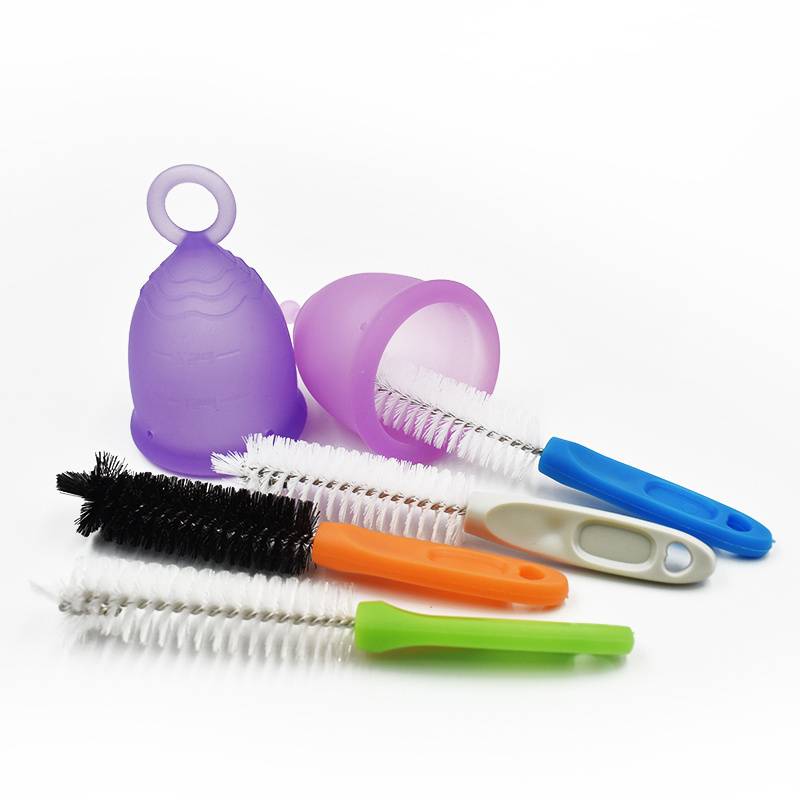 Eco-friendly plastic Cleaning Brushes For Menstrual Cup Cleaning