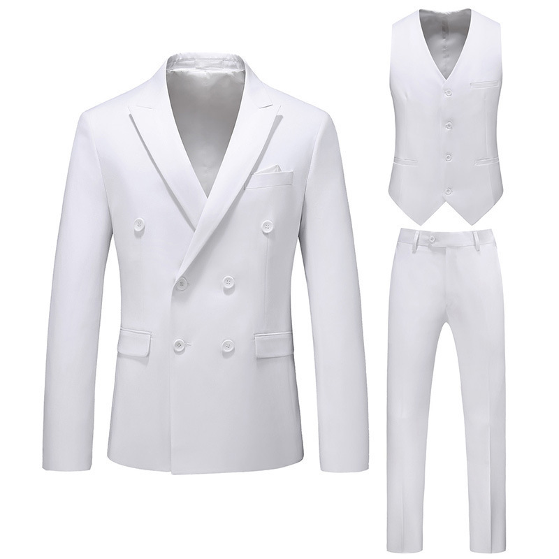 Men multi colors Suits 3 Pieces Blazer Vest Pants Set  Formal wedding Business Men's Suits for Men