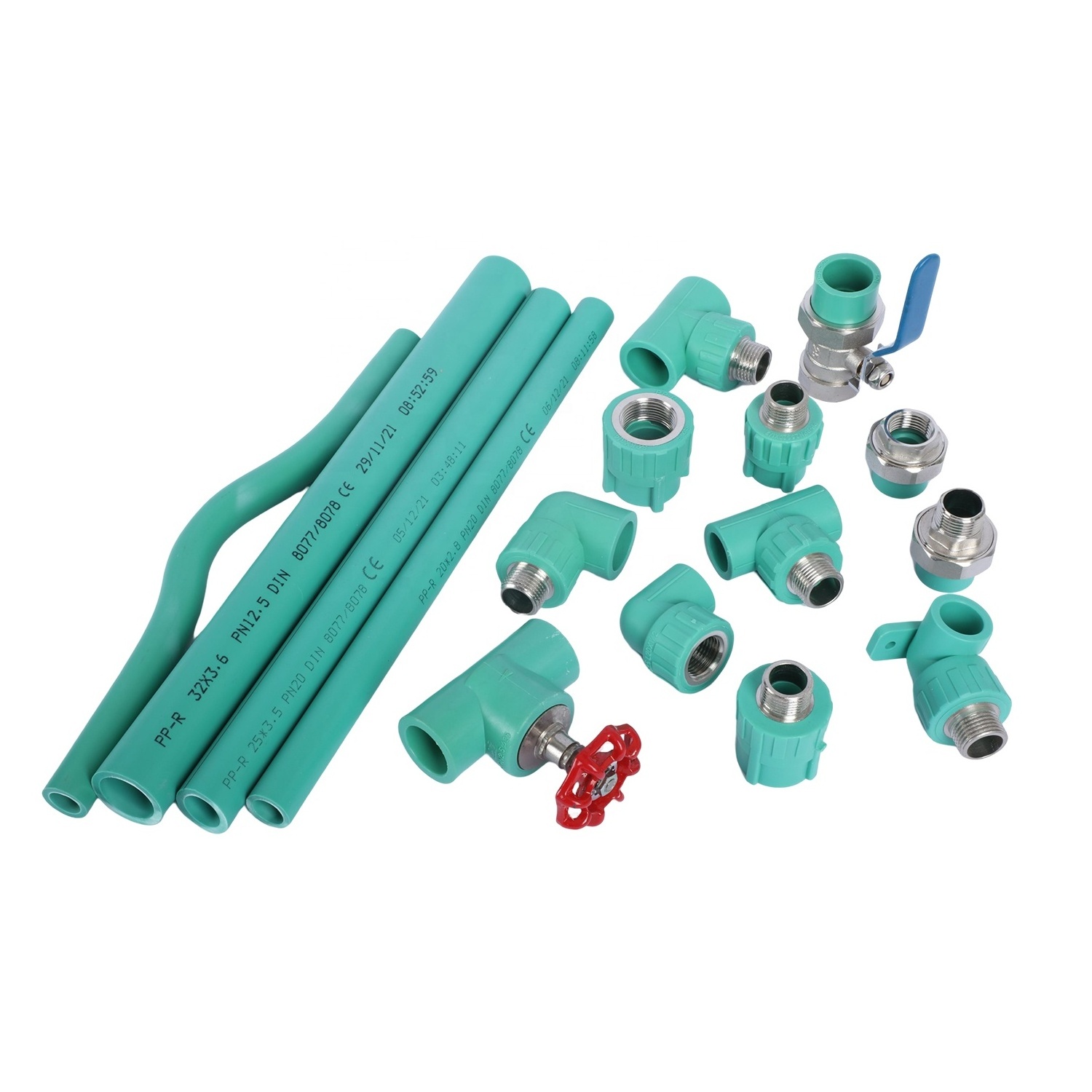 Customized Color Polypropylene PPR Pipe Plumbing PPR Tube PN20 PN25 Plastic Pipe