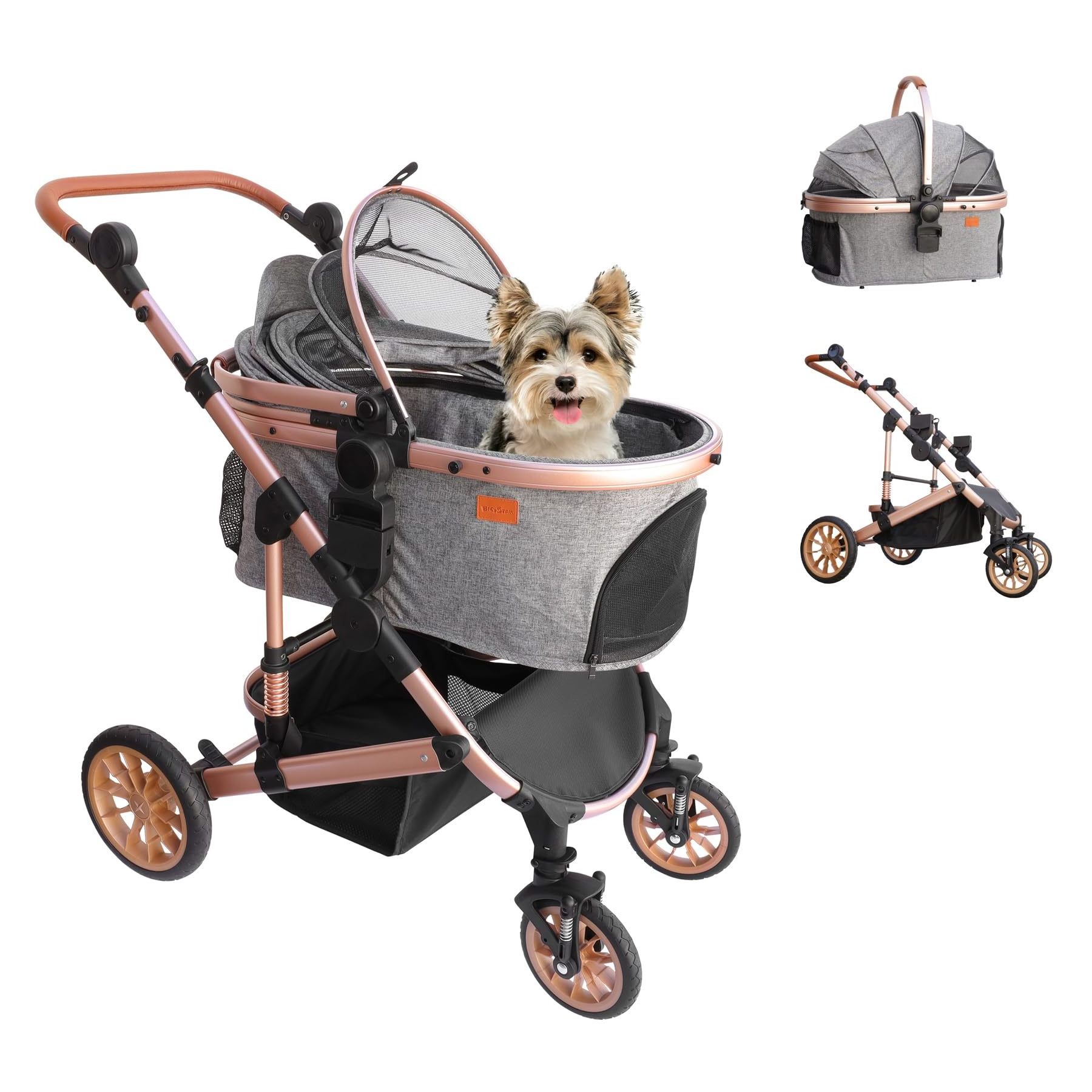 Pet Stroller for Small Dogs, Cats - Portable Teddy Cart for Activities Pet Stroller Outdoor for dogs