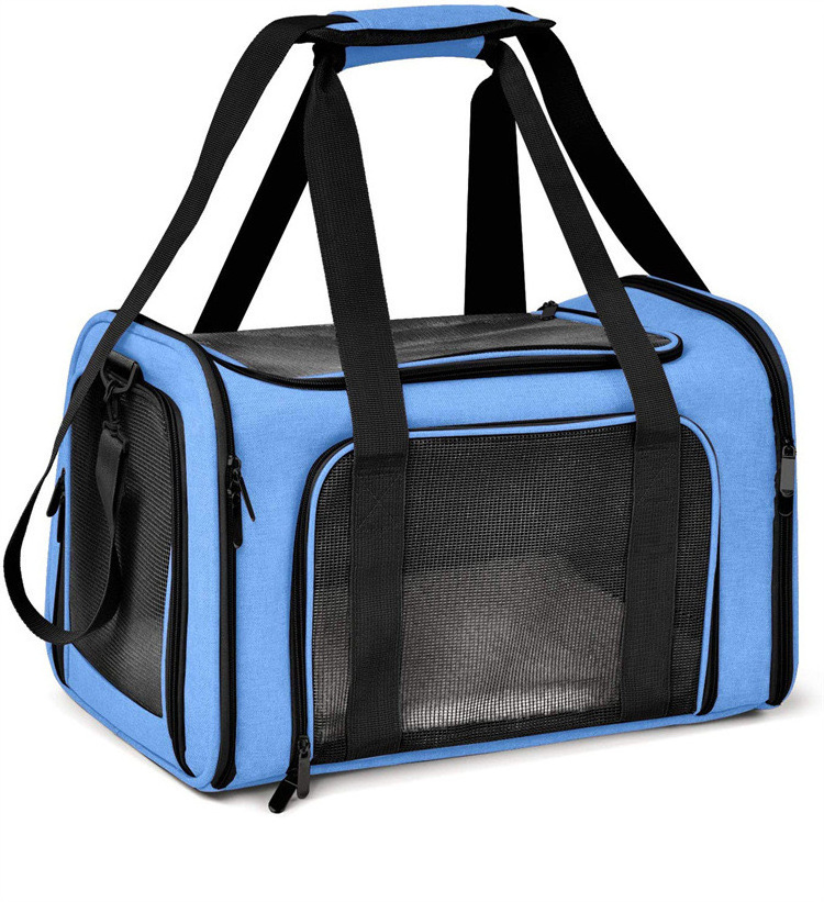 Cat dog carrier for small medium cats puppies up to 15 Lbs, tsa airline approved carrier soft