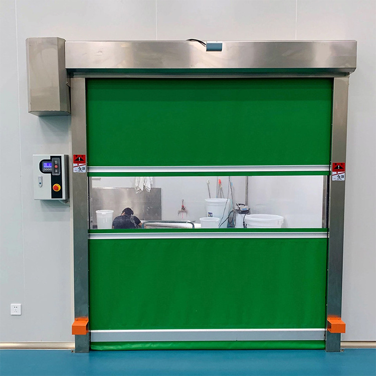 Fast Warehouse Dock Door Automatic Commercial Rapid Door High Speed Roll Up Sheet Shutter Pvc High Speed Door