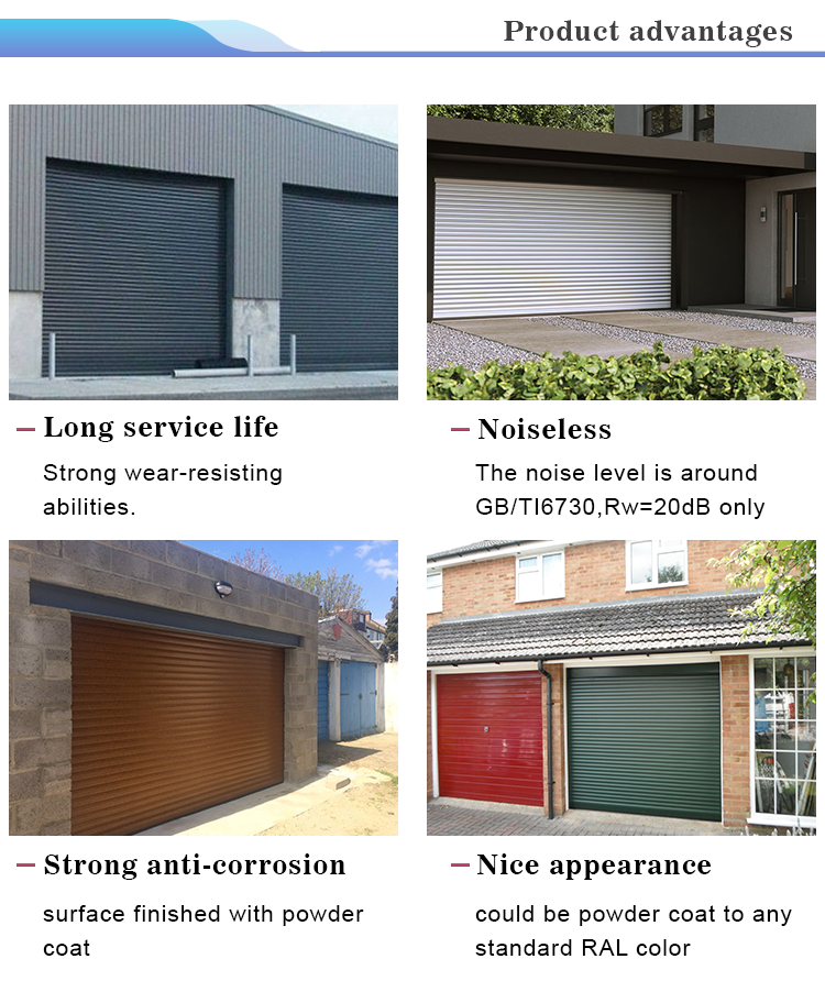 Strong And Security Good Quality Upgrading Motorized Aluminum Roller Door for Garage