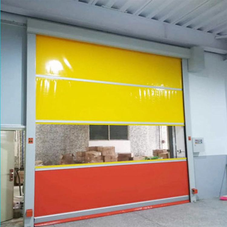 Fast Warehouse Dock Door Automatic Commercial Rapid Door High Speed Roll Up Sheet Shutter Pvc High Speed Door