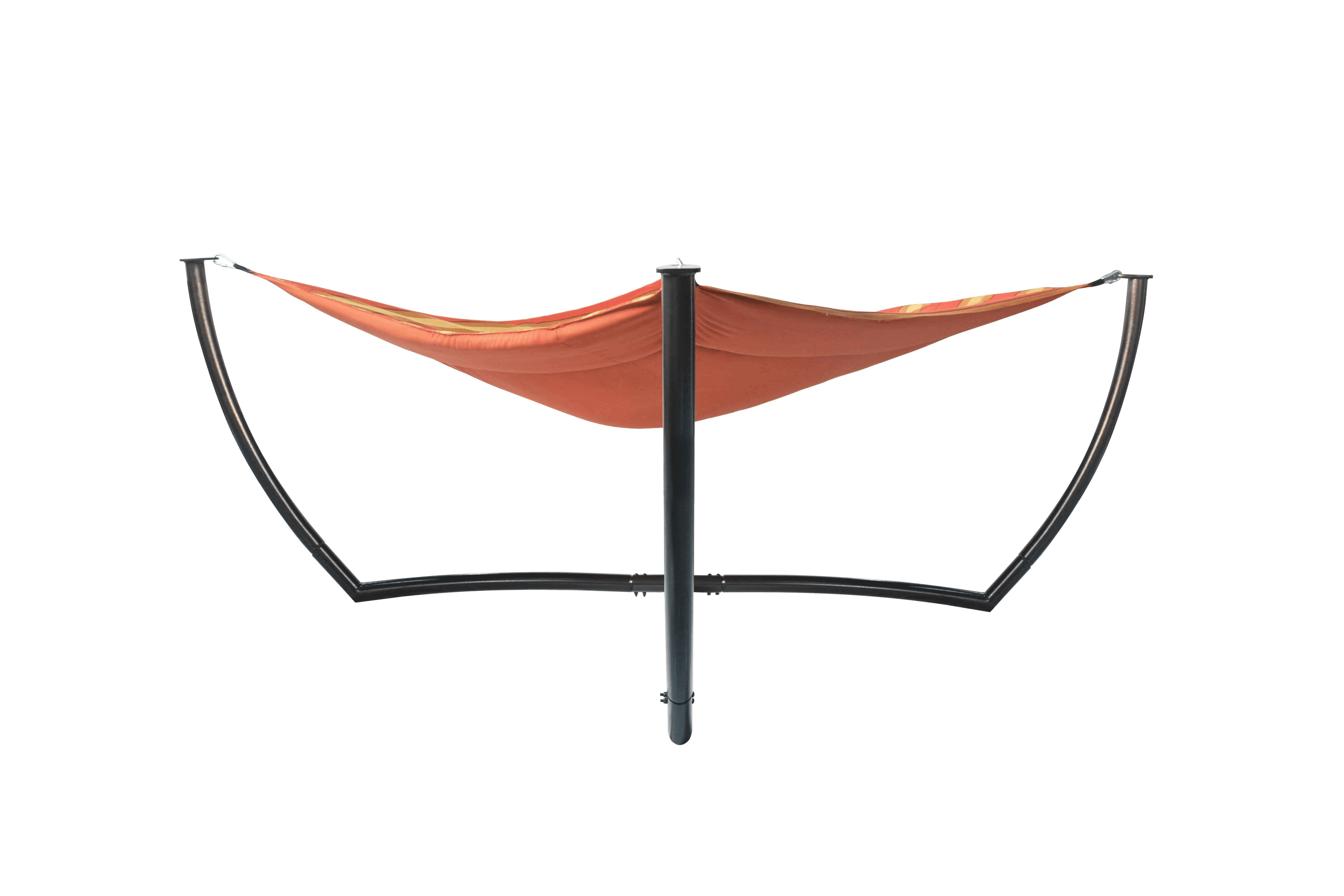 Attractive price new type red stripe hanging swing chair square hammock stand