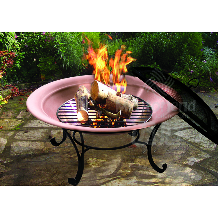 Factory New Design Round Mosaic Firepit Table Patio Heater Garden Stove Outdoor Fireplace Copper Firepit