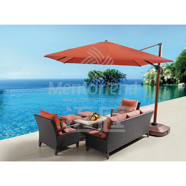 6 Pieces Outdoor Patio Furniture Sets Rattan Chair Set Backyard Porch Garden Balcony Furniture