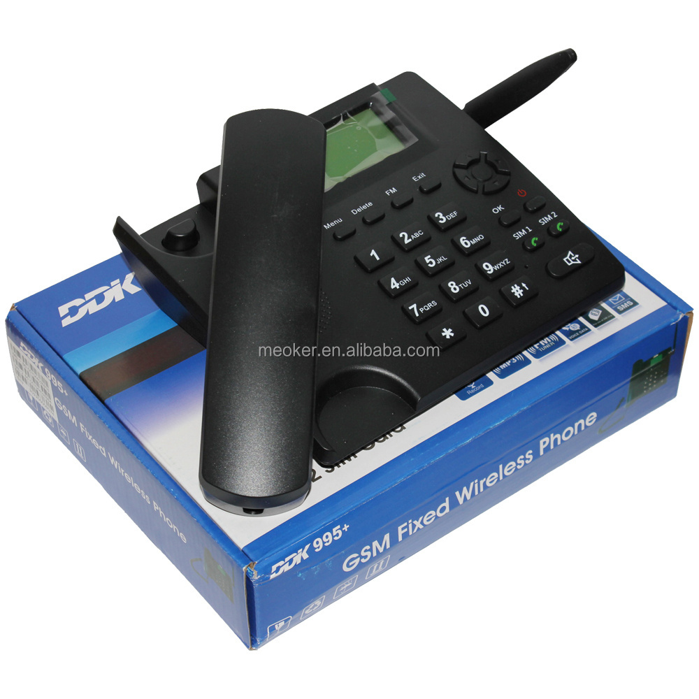 MEOKER DDK 995+ Multi Sim Card GSM Fixed Wireless Desktop Phone Support GSM 850/900/1800/1900MHz