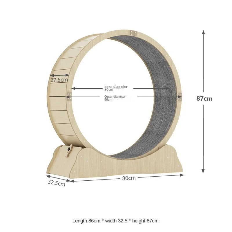 Cat Wheel Large for Indoor Cats Cat Running Easy Assembled Moisture-Proof small Pet Treadmill Running Wheel