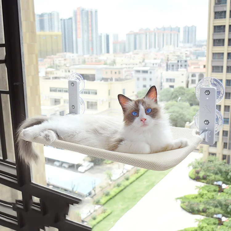 MEOW LOVE PET Window Suction Hammock Cat Bed Can Climb Window Hammock