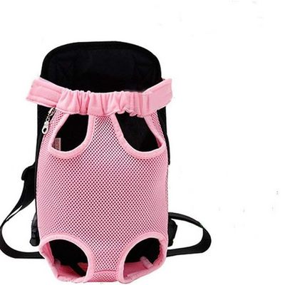 Dog Carrier Pink Legs Front Out Pet Carrier Rucksack Comfort Puppy Bag with Shoulder Strap and Sling