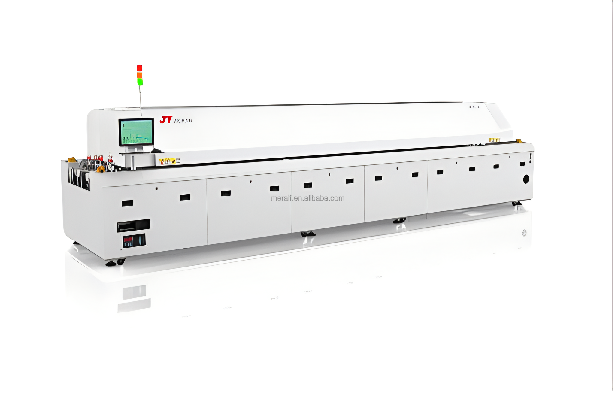 KTR-800 8Zones Reflow Oven For SMT Production Line small reflow soldering Smd Automatic Soldering Machine Selective Solder Oven