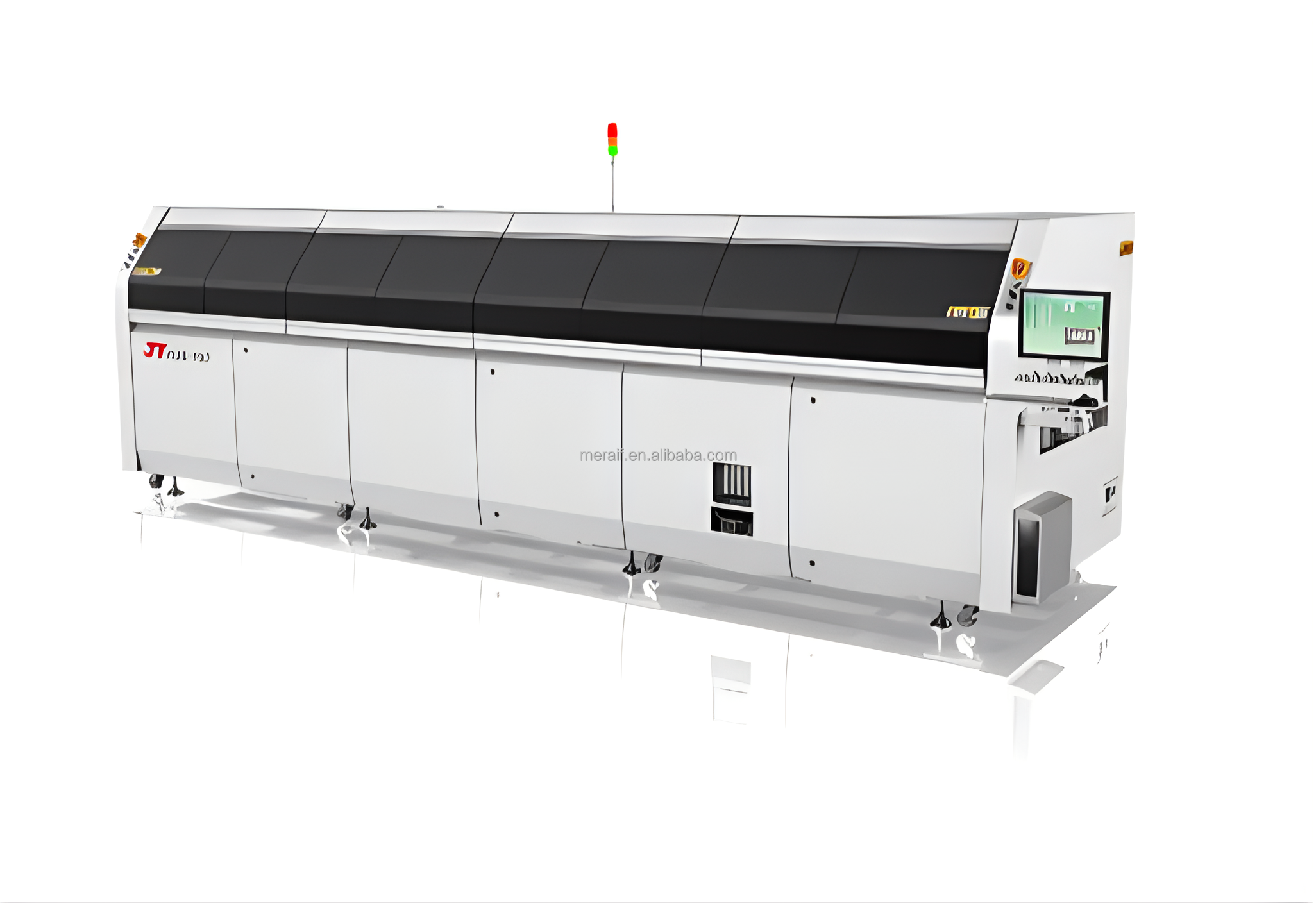 KTR-800 8Zones Reflow Oven For SMT Production Line small reflow soldering Smd Automatic Soldering Machine Selective Solder Oven