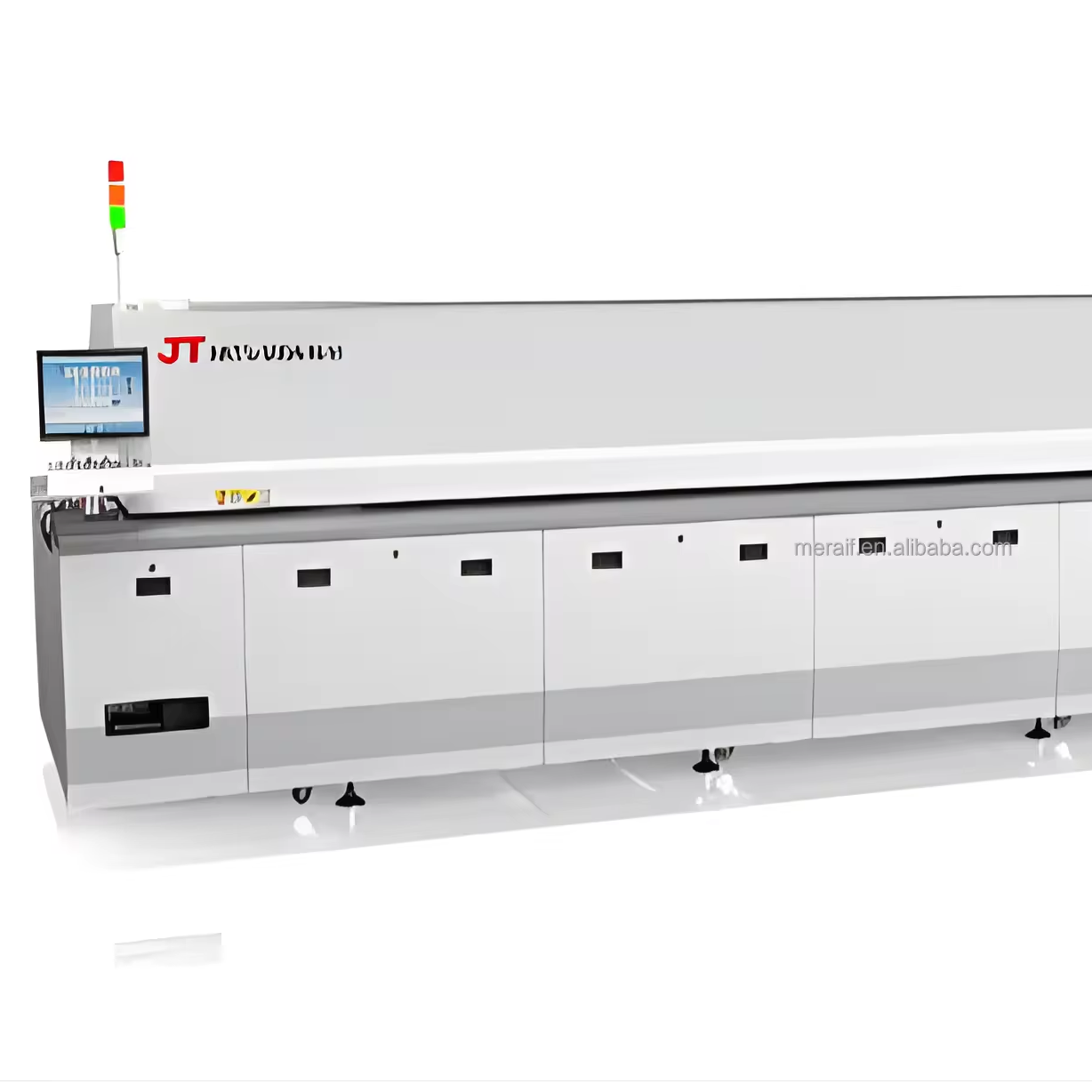 KTR-800 8Zones Reflow Oven For SMT Production Line small reflow soldering Smd Automatic Soldering Machine Selective Solder Oven