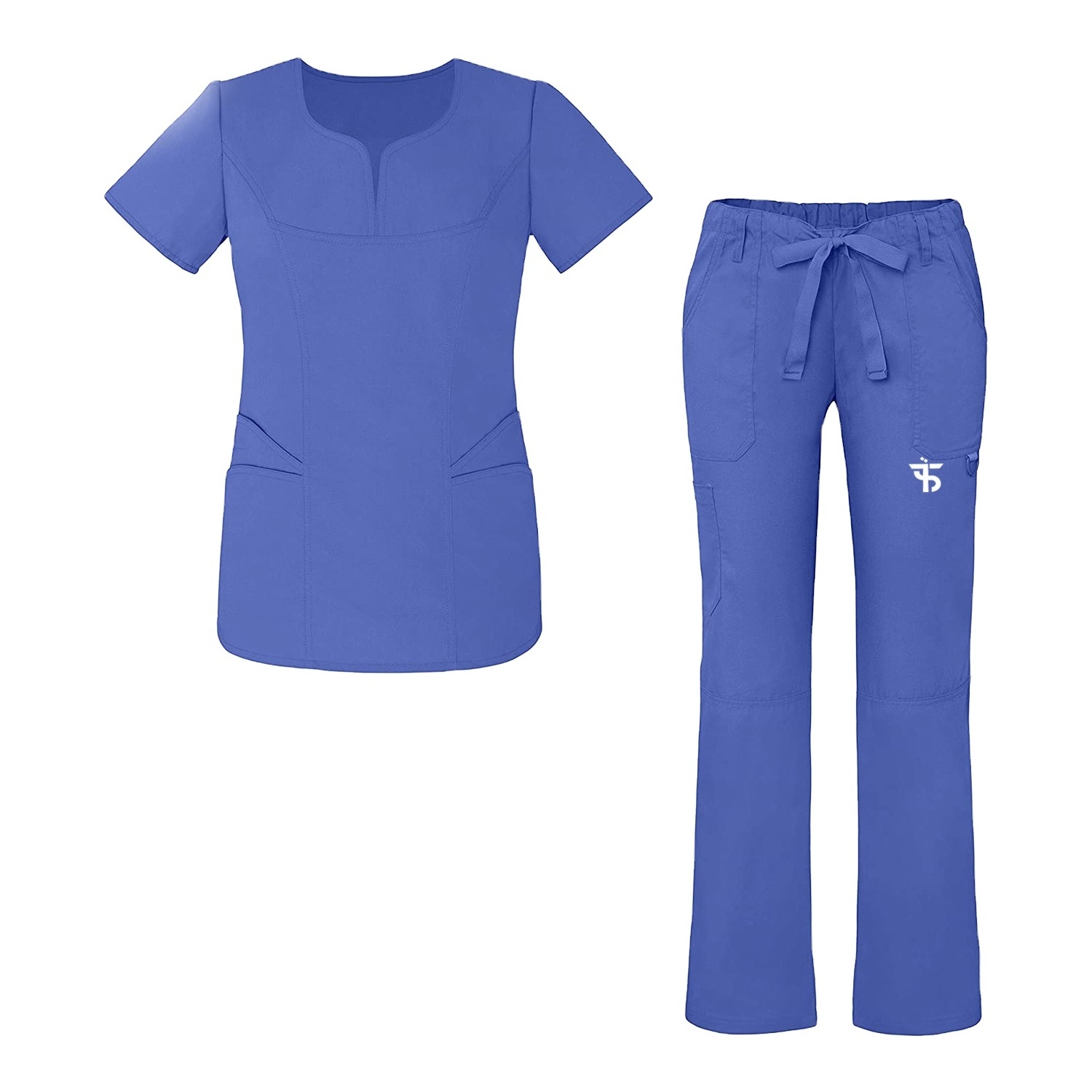 medical scrubs sets nurse uniform with spandex for women nurse scrubs