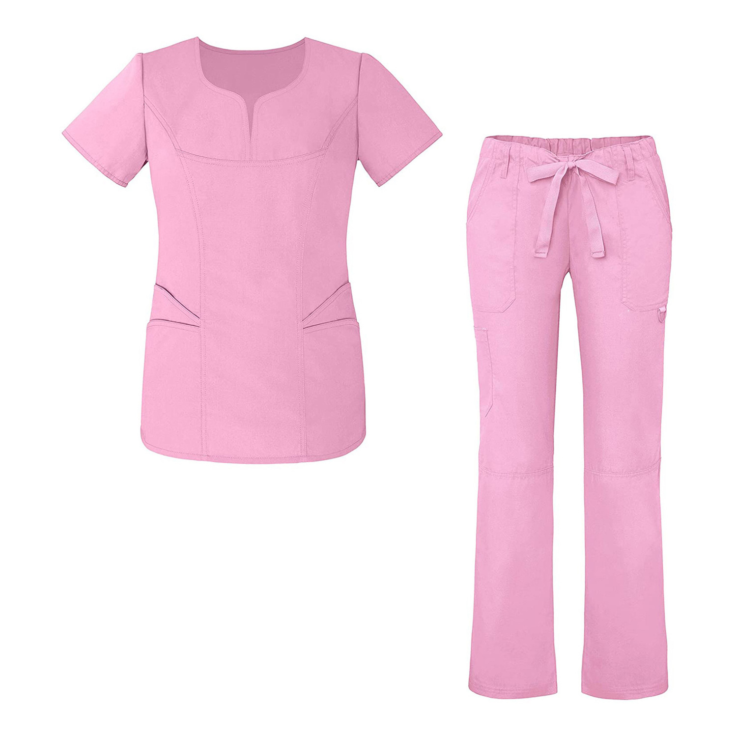 medical scrubs sets nurse uniform with spandex for women nurse scrubs