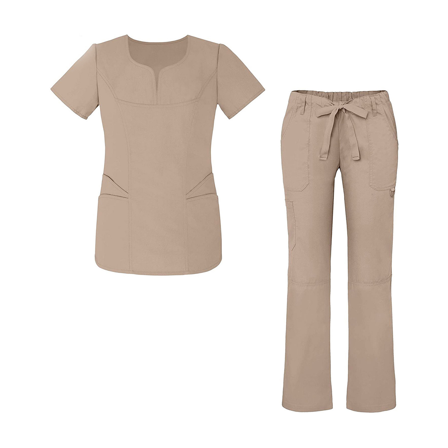 medical scrubs sets nurse uniform with spandex for women nurse scrubs