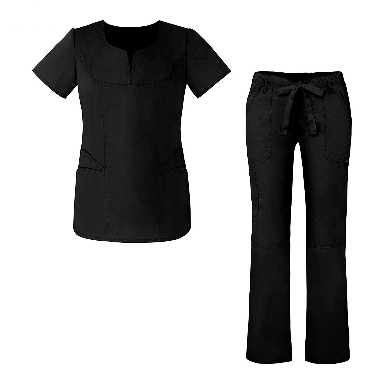 medical scrubs sets nurse uniform with spandex for women nurse scrubs