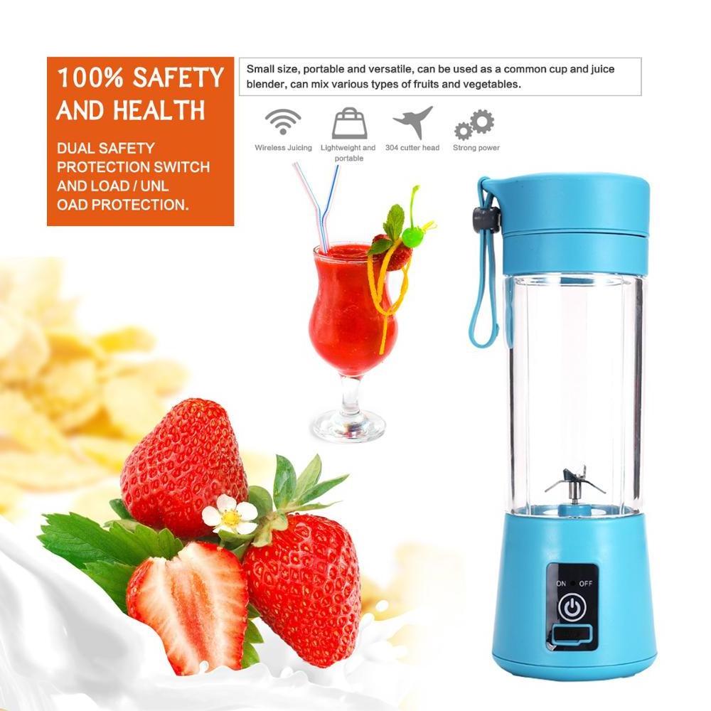 USB Rechargeable 380ml Portable Electric Juicer fast Blenders food processor Smoothie Blender Machine Mini Juice Cup Maker