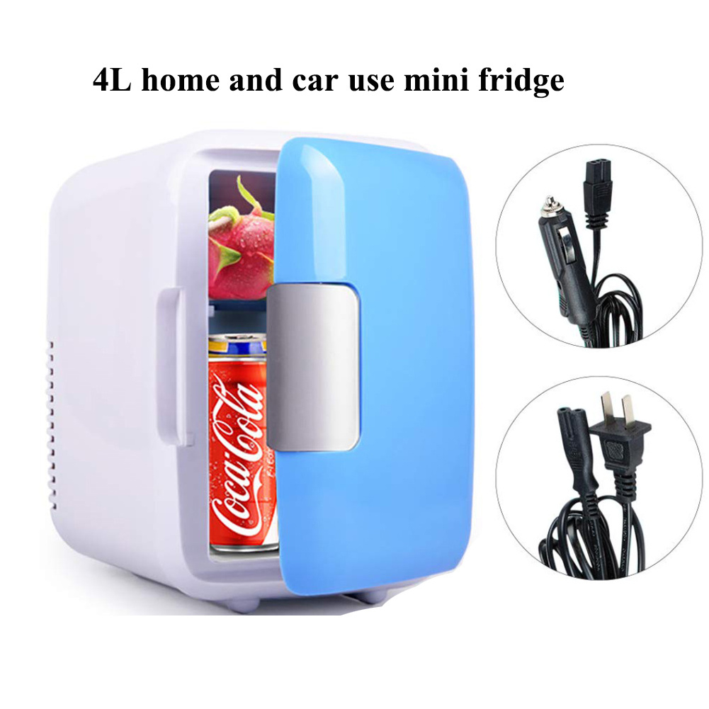 Mini Car Home Refrigerator with portable solid handle USB charging 2 in 1 Cooler and Warmer heating 60DC cooling 20DC