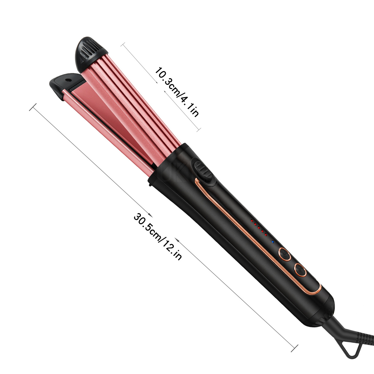 Factory cold air hair Hair straightener curler 2 in 1 curling wand and flat iron cool wind Electric hair curler straightener