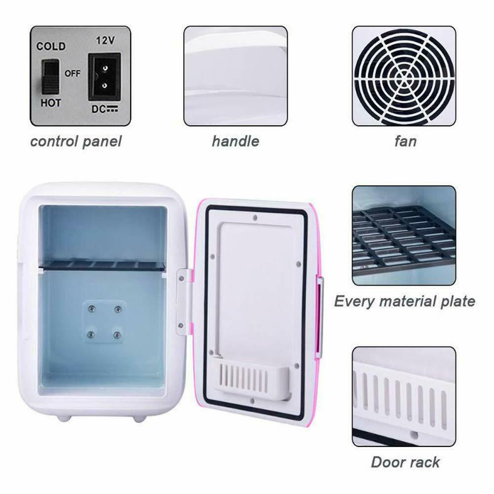 Mini Car Home Refrigerator with portable solid handle USB charging 2 in 1 Cooler and Warmer heating 60DC cooling 20DC