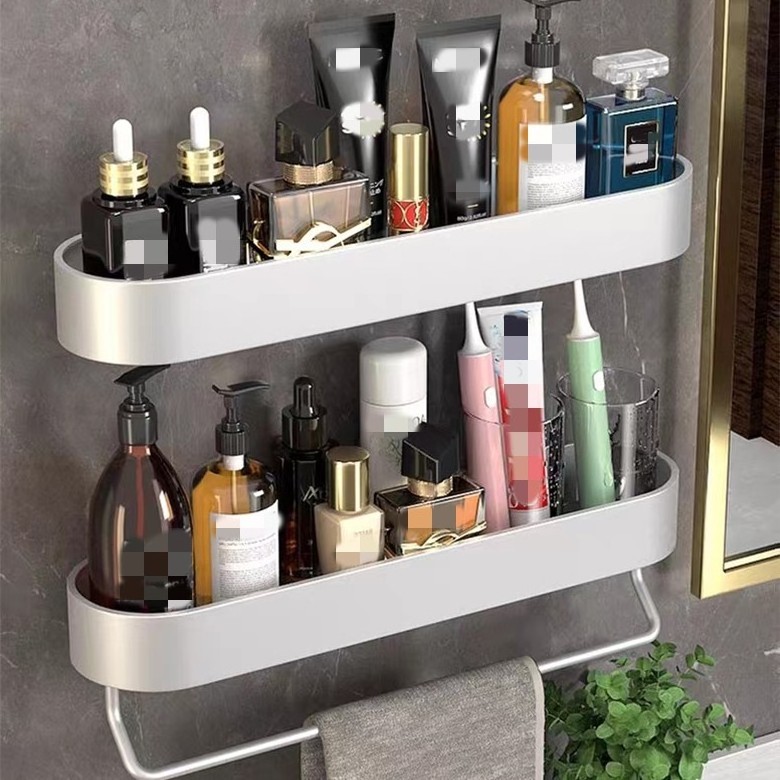 Professional standard shower shelf wall mounted storage organizer rack bathroom storage shelves