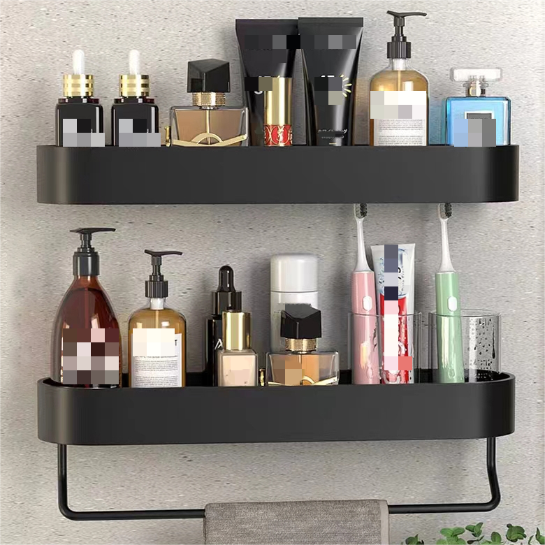 Professional standard shower shelf wall mounted storage organizer rack bathroom storage shelves