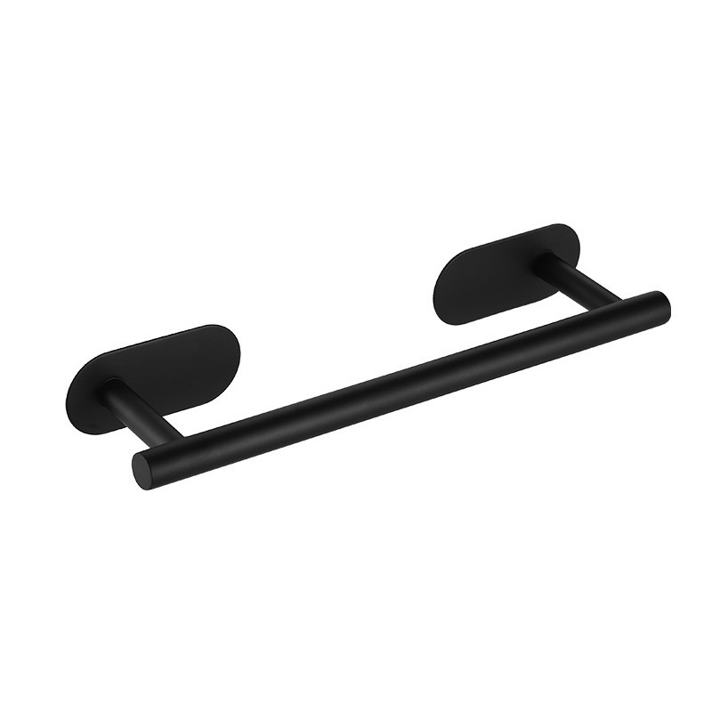 Matte Black Bathroom Accessories Set Bathroom Hardware set-4 304 stainless steel towel ring Bathrobe hook towel rack