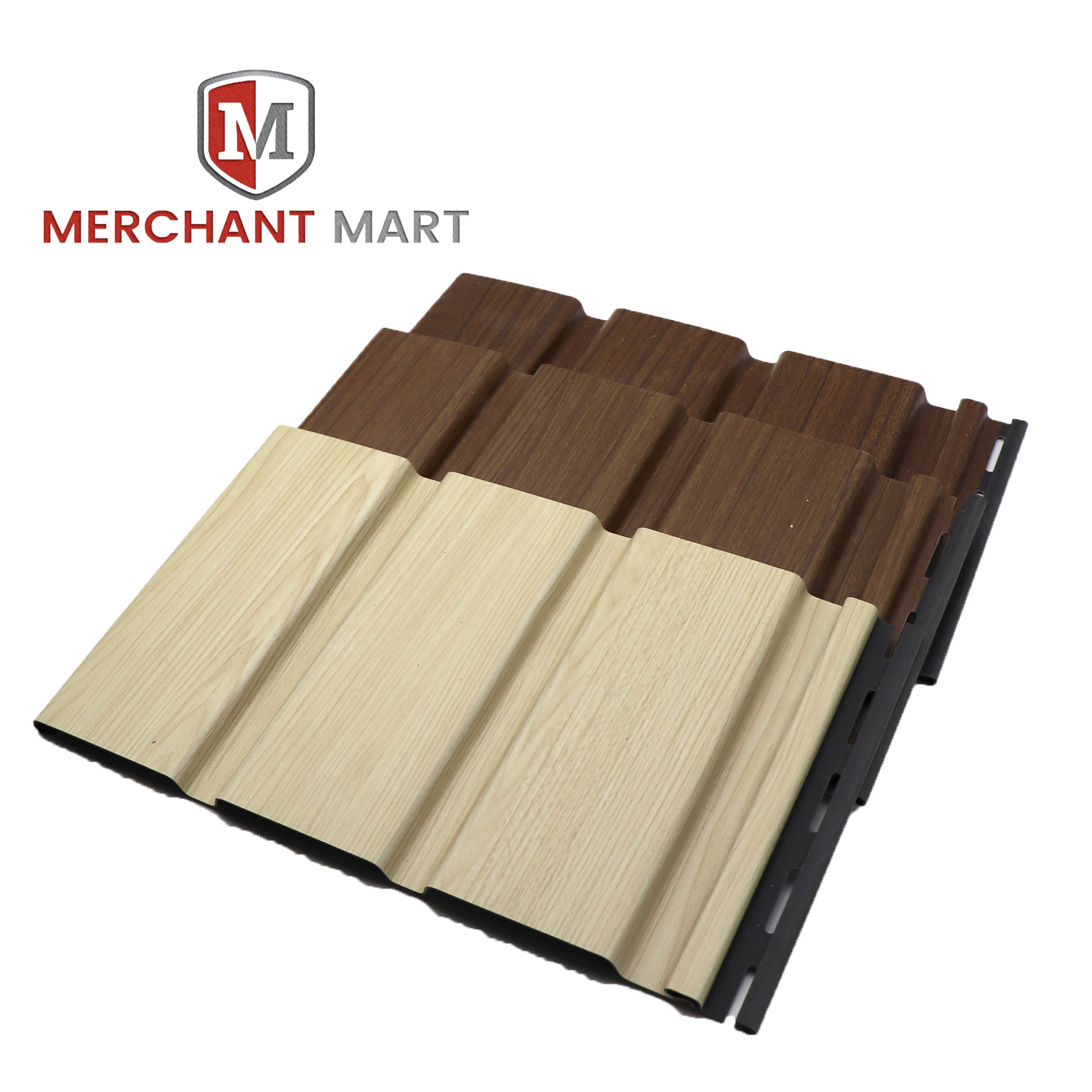 Matt Wood Grain PVC Soffit Ceiling Panels for Roof Cladding Wall