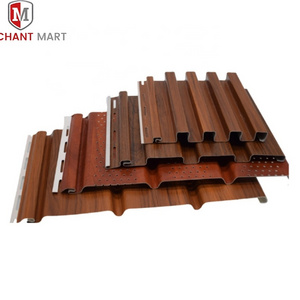 Exterior Roof Decorative Wood Grain Soffit Ceiling Panel PVC Vinyl Siding