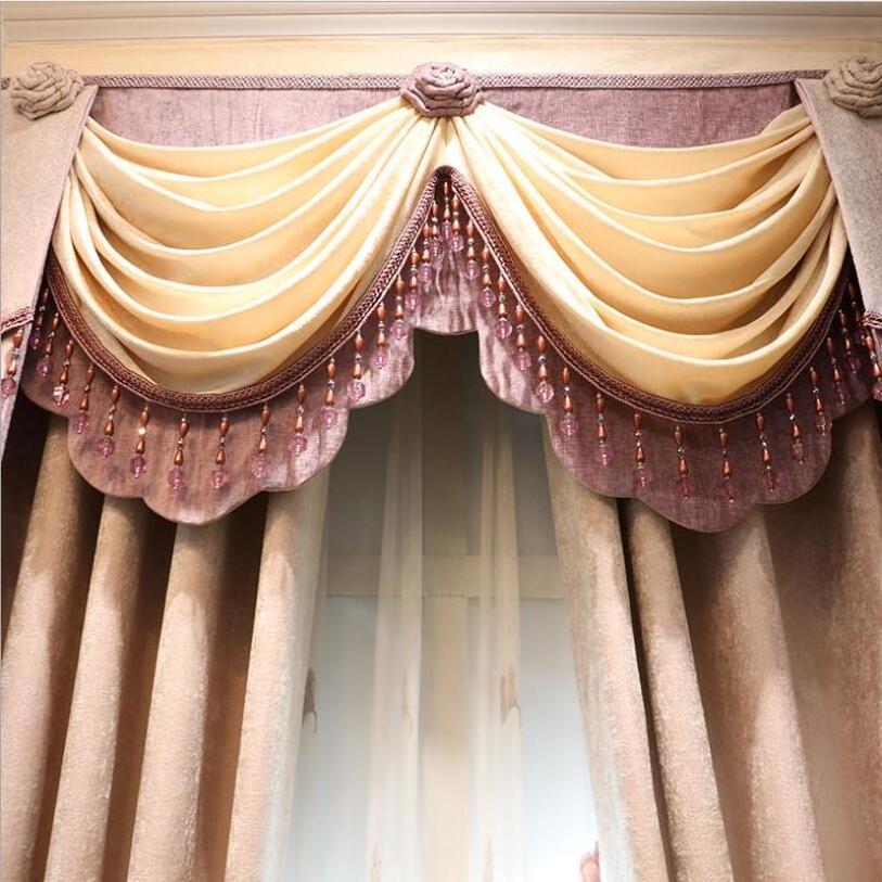 Wholesale Factory Supply Luxury Ready Made European Style Curtain Blackout Embroidery Curtains For Bedroom