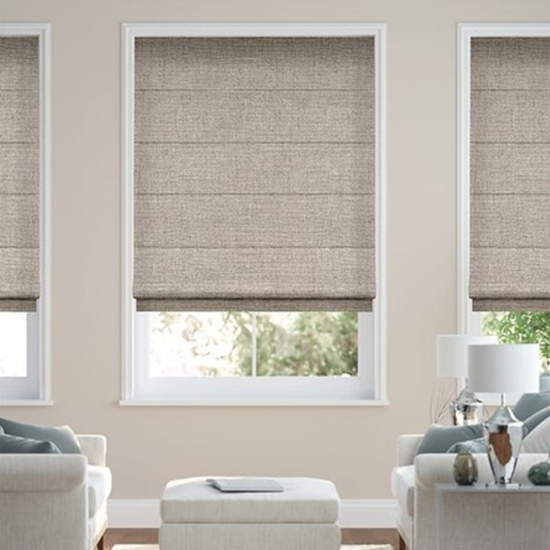 China Factory Customized Blinds Roman Shades Window Screen Indoor Curtain Cortina Roller Black Out