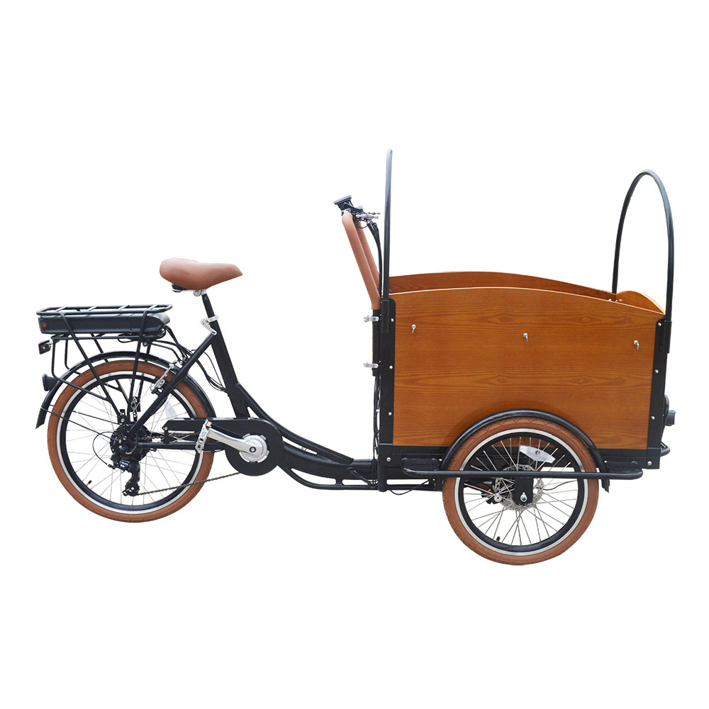 2 Years Warranty 3 Wheel Urban Grocery Delivery 4 Children Seats Family Electric Assist Cargo Bike