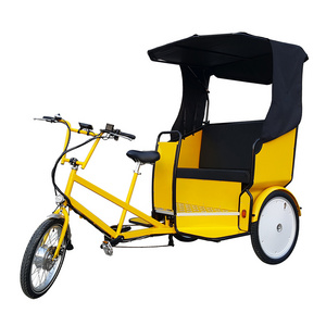 Electric Pedicab Rickshaw for Passenger 3 Wheel Electric Bicycle for Sale