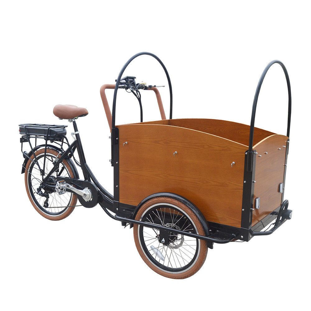 2 Years Warranty 3 Wheel Urban Grocery Delivery 4 Children Seats Family Electric Assist Cargo Bike