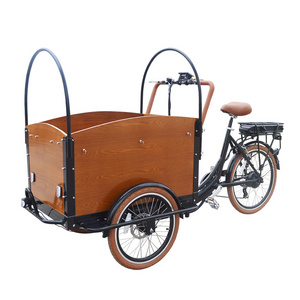 2 Years Warranty 3 Wheel Urban Grocery Delivery 4 Children Seats Family Electric Assist Cargo Bike