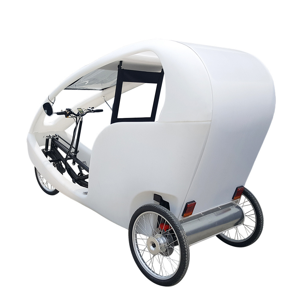 1000watt 3 Wheel Bike Taxi Car Pedicab Two Passenger Loading Cheap Adult Electric Tricycle Recumbent Trike