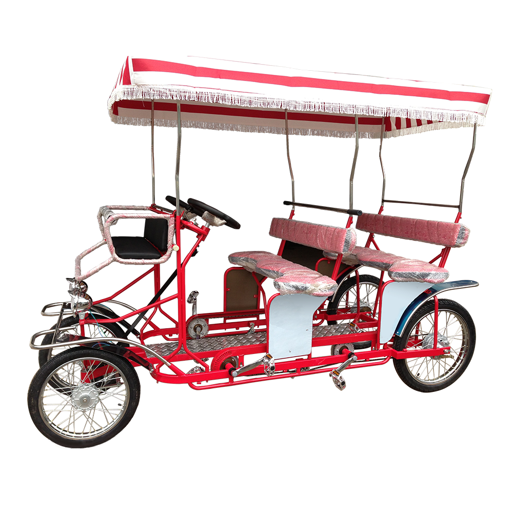 Passengers 4 Seater Pedal Bike Quadricycle for Sale