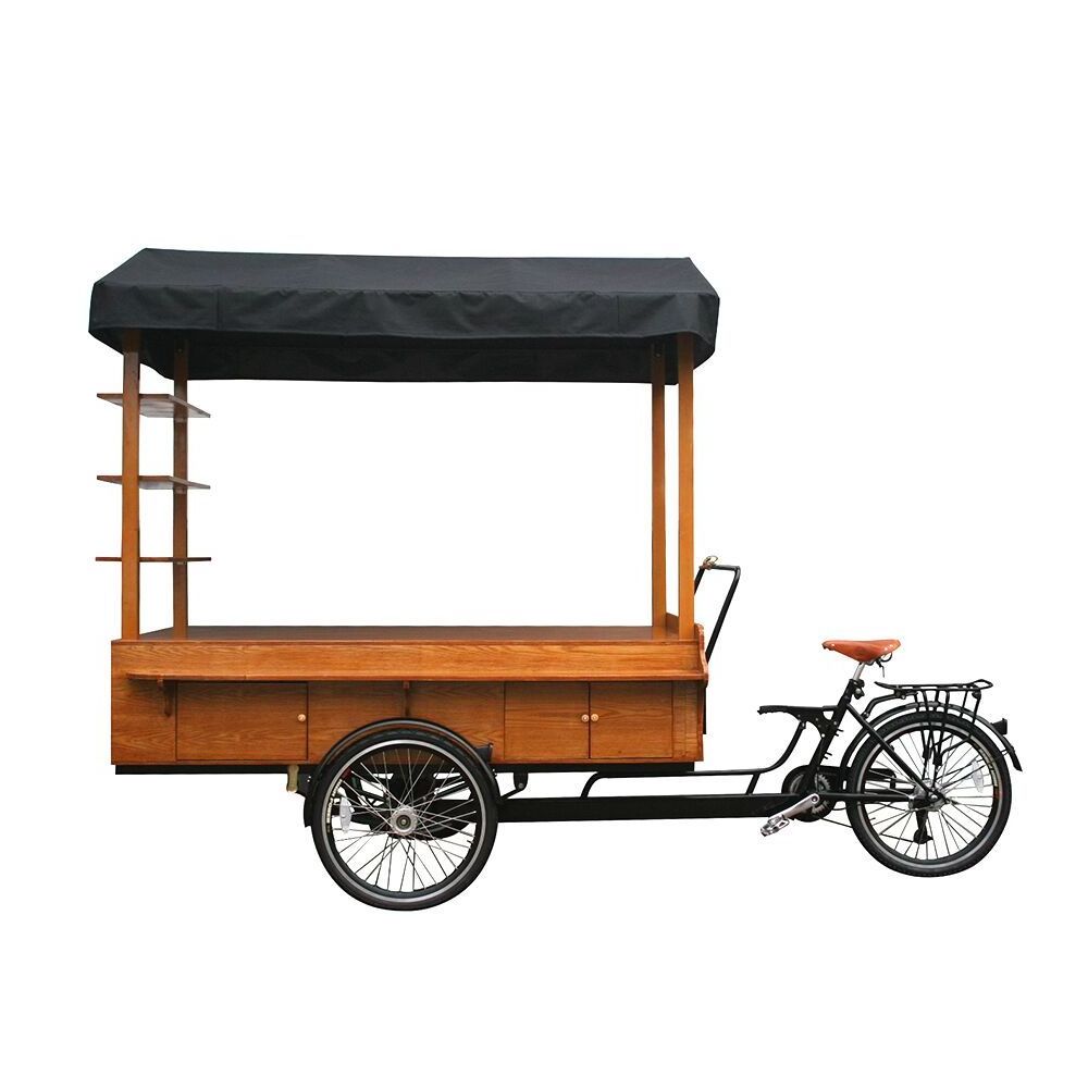 3 Wheel Pedal Assistant Customized Hot Dog Commercial Vending Cart Trike Cargo bike