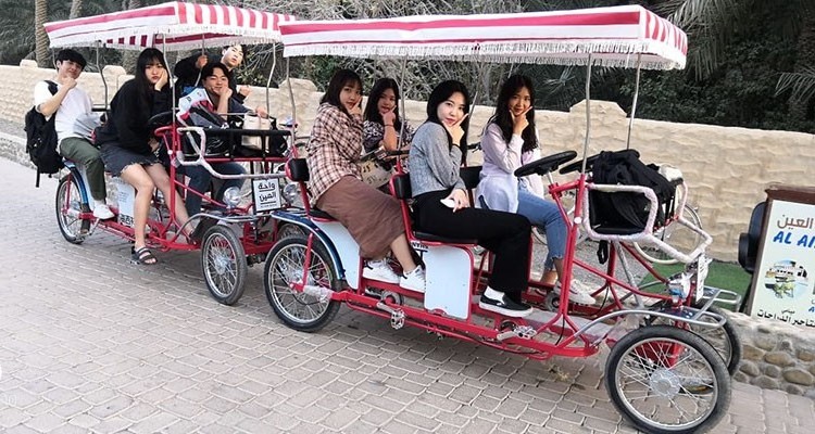 Touring Recreation Rental Four Person or 6 People Surrey Bicycle Sightseeing Electric Four Wheel Bike BestSuppliers