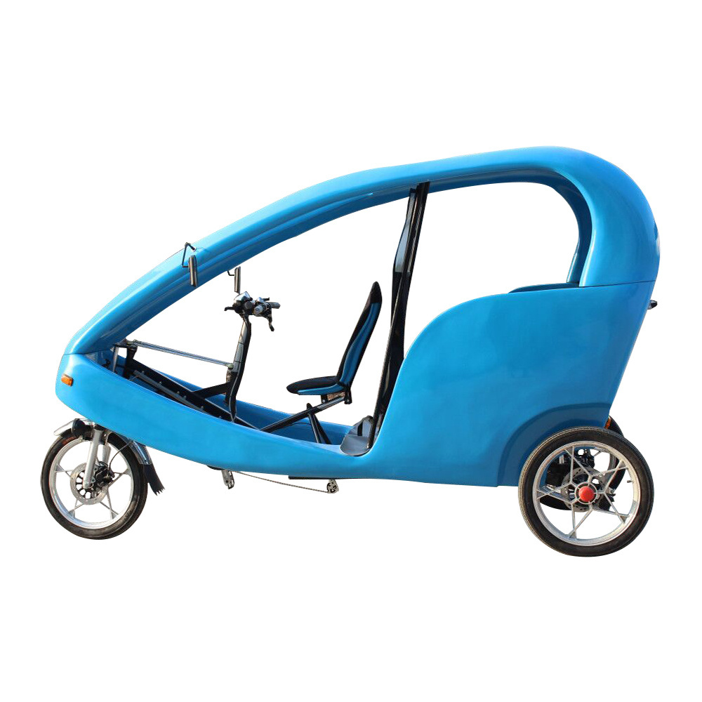 China 3-wheel Bicitaxi Electric Pedicab Rickshaw Bicycle for Passenger