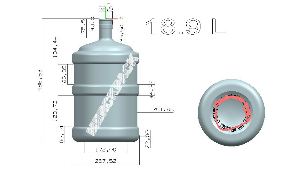 5Gallon Plastic Blowing Molding Machine / Stretch PET Bottle Blowing Moulding Machine / Bottle Making Producing Machine